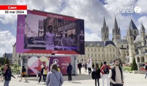 VIDÉO. Flamme olympique dans le Calvados : l’écran géant est installé devant l’hôtel de ville 