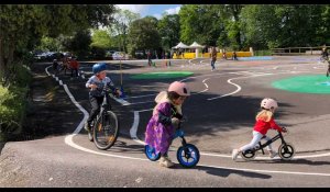VIDÉO. À Quimper, la nouvelle piste d'initiation au vélo attire les enfants