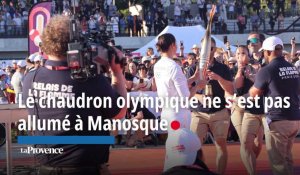Le chaudron olympique ne s’est pas allumé à Manosque 