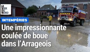 Des torrents d’eau et de boue près d’Arras