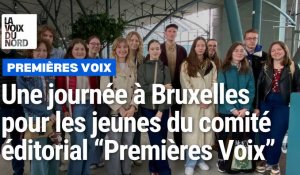 Les jeunes du comité éditorial "Premières Voix" à Bruxelles
