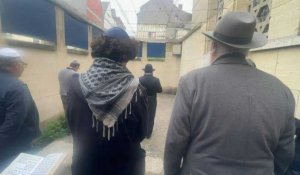 Prières dans l'enceinte de la synagogue de Rouen, attaquée dans la matinée