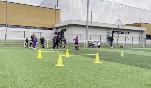 Aire-sur-la-Lys : entraînement de football chez les féminines