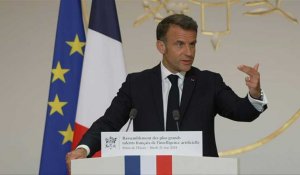 Intelligence artificielle: Macron veut doubler la formation de "talents" dans le secteur