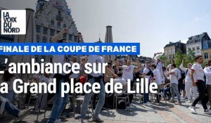 Finale de la Coupe de France à Lille : l'ambiance sur la Grand-Place