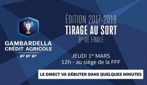 Coupe Gambardella-CA, huitièmes de finale : le tirage au sort en direct (12h00)