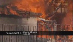 Grèce, incendies à Athènes