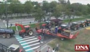 plus d'un millier de tracteurs dans les rues de Strasbourg