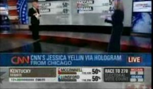 Une journaliste 3D sur CNN pour la soirée électorale