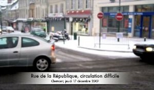 Clermont : Le centre-ville paralysé par la neige