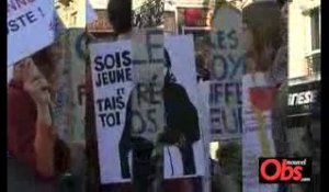 Les slogans de la manif du 19 mars à Paris