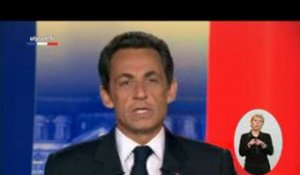 Les voeux de Nicolas Sarkozy pour  2010