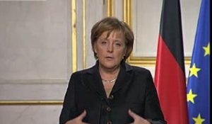 Conférence presse conjointe Mme Angela MERKEL