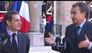 Point presse conjoint de MM. Sarkozy et RODRIGUEZ ZAPATERO