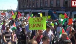 Manifestation pro-Palestinienne dans les rues de Strasbourg