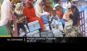 Inondations au Pakistan: évacuation des habitants