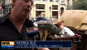 Ramassage des poubelles en grève à Marseille