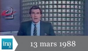 20h Antenne 2 du 13 mars 1988 - Archive INA