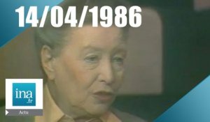 20h Antenne 2 du 14 avril 1986 - Mort de Simone de Beauvoir - Archive INA