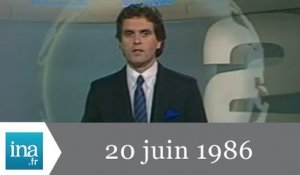 20h Antenne 2 du 20 juin 1986 - réactions à la mort de Coluche - Archive INA