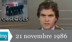 20h Antenne 2 du 21 novembre 1986 - Obsèques de Georges Besse - Archive INA