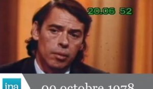 20h A2 du 9 octobre 1978 - Jacques Brel est mort - Archive vidéo INA