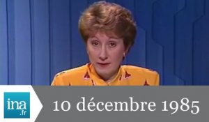Soir 3 du 10 décembre 1985 - Le Prix Nobel contesté - Archive INA