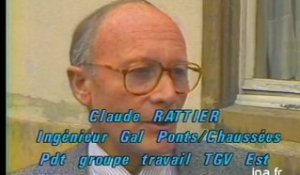 Claude Rattier à propos du tracé du TGV Est