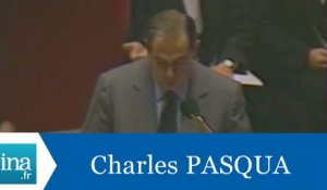Charles Pasqua "La libération de Roger Auque et JL Normandin" - Archive INA