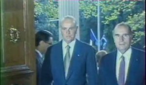 Mitterrand en Grèce