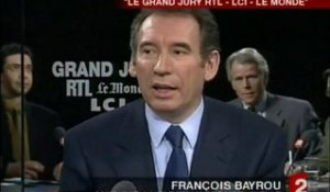 [Déclaration de François Bayrou à RTL]