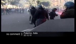 Italie : émeutes étudiantes à Palerme - no comment