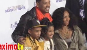 JADEN SMITH and WILLOW SMITH at "Never Say Never" Premiere