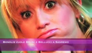 Bonolis vuole Bruni e Bellucci a Sanremo