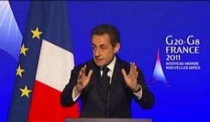Discours de N. Sarkozy aux ministres des finances du G20