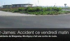 Fitz-James: Accident au rond-point à l'entrée de la commune