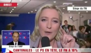 Marine Le Pen dénonce le «mépris» de Copé