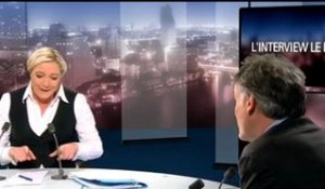 BFMTV 2012 : interview Le Point, Marine Le Pen