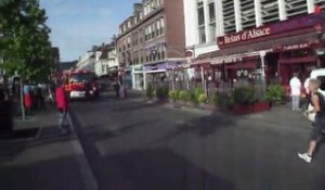 Le parking du restaurant Le Relais d'Alsace prend feu