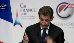 Discours de Nicolas Sarkozy au forum internet pour le G8