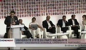 EVENEMENT,Université d'été du PS - Discours de François Hollande et Pierre Moscovici