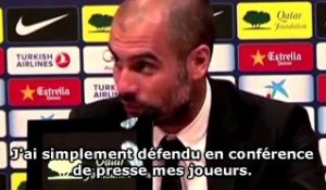 Guardiola : "Je ne suis pas énervé"