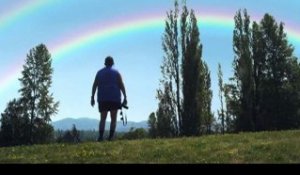 Yosemitebear catches the double rainbow
