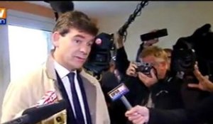 Primaire : Arnaud Montebourg vote à Montret