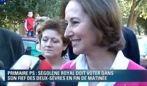 S. Royal a voté dans son fief des Deux-Sèvres