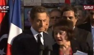 Sarkozy à Benghazi : discours et bain de foule