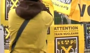 Mobilisation contre un convoi nucléaire allemand