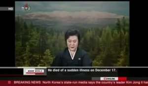 La présentatrice de la télé nord coréenne pleure en annonçant la mort du dictateur rouge Kim Jong Il