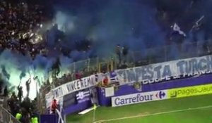 CdF / 2011-12 - Bastia 4-1 Sochaux : l'avant match avec les supporters