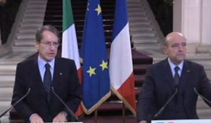 Point de presse d'Alain Juppé et son homologue italien Giulio Terzi di Sant’Agatan  (10.01.12)